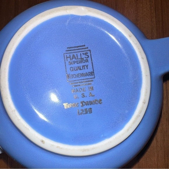 Vintage 3 Hall's Rose Parade pitchers, water, tea pot creamer - Picture 13 of 13